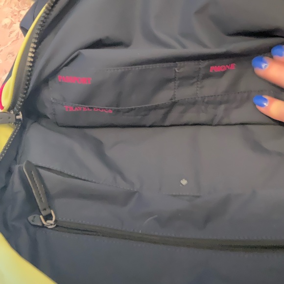 Kate Spade Lemon ,Fushia and Navy backpack - Picture 7 of 7
